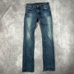 Denim & Supply Ralph Lauren Women Slim Jean 26x32 Medium Wash Blue Classic Denim
